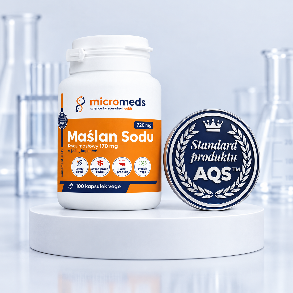 Maślan sodu micromeds i Standard produktu AQS™