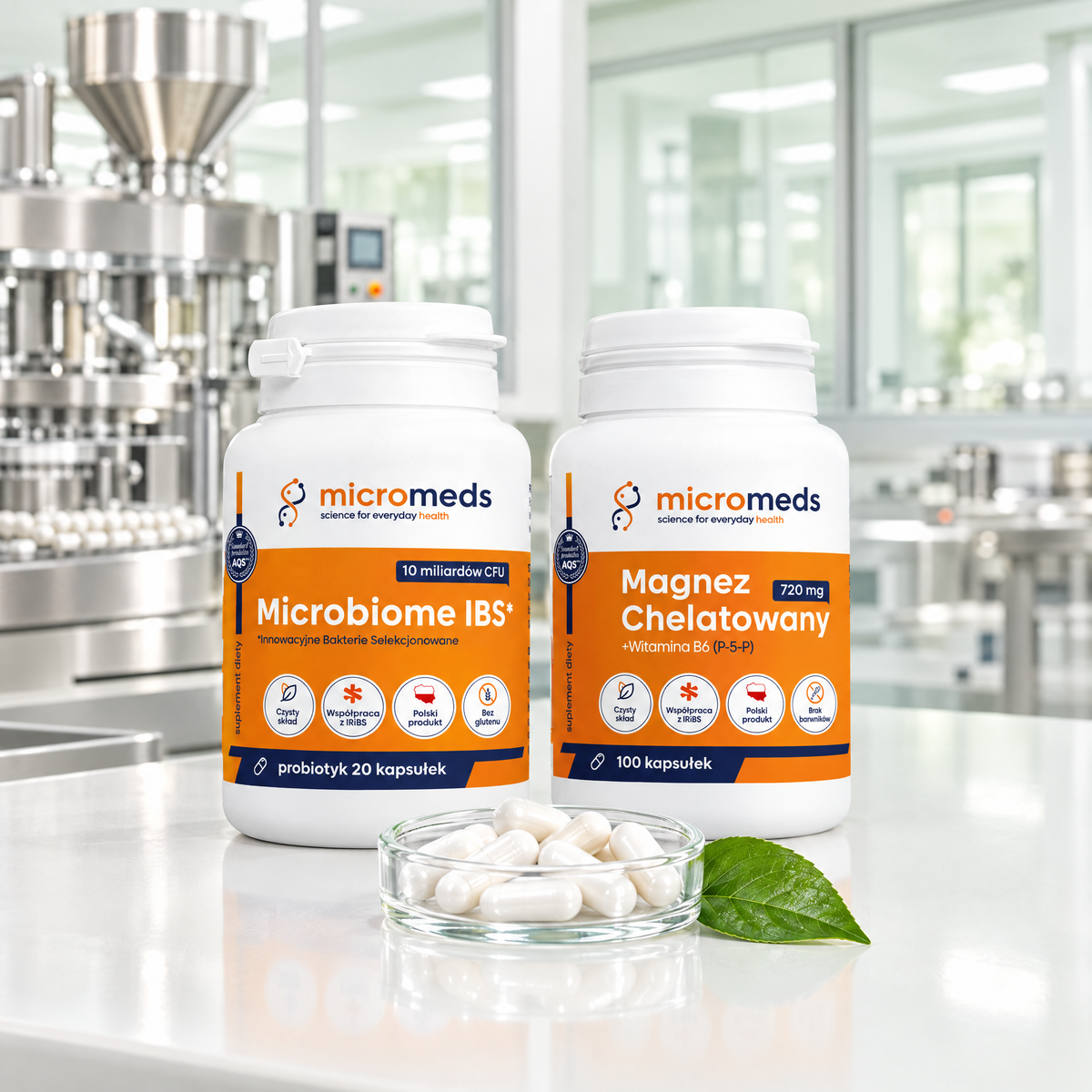 Produkty micromeds w zakładzie produkcyjnym